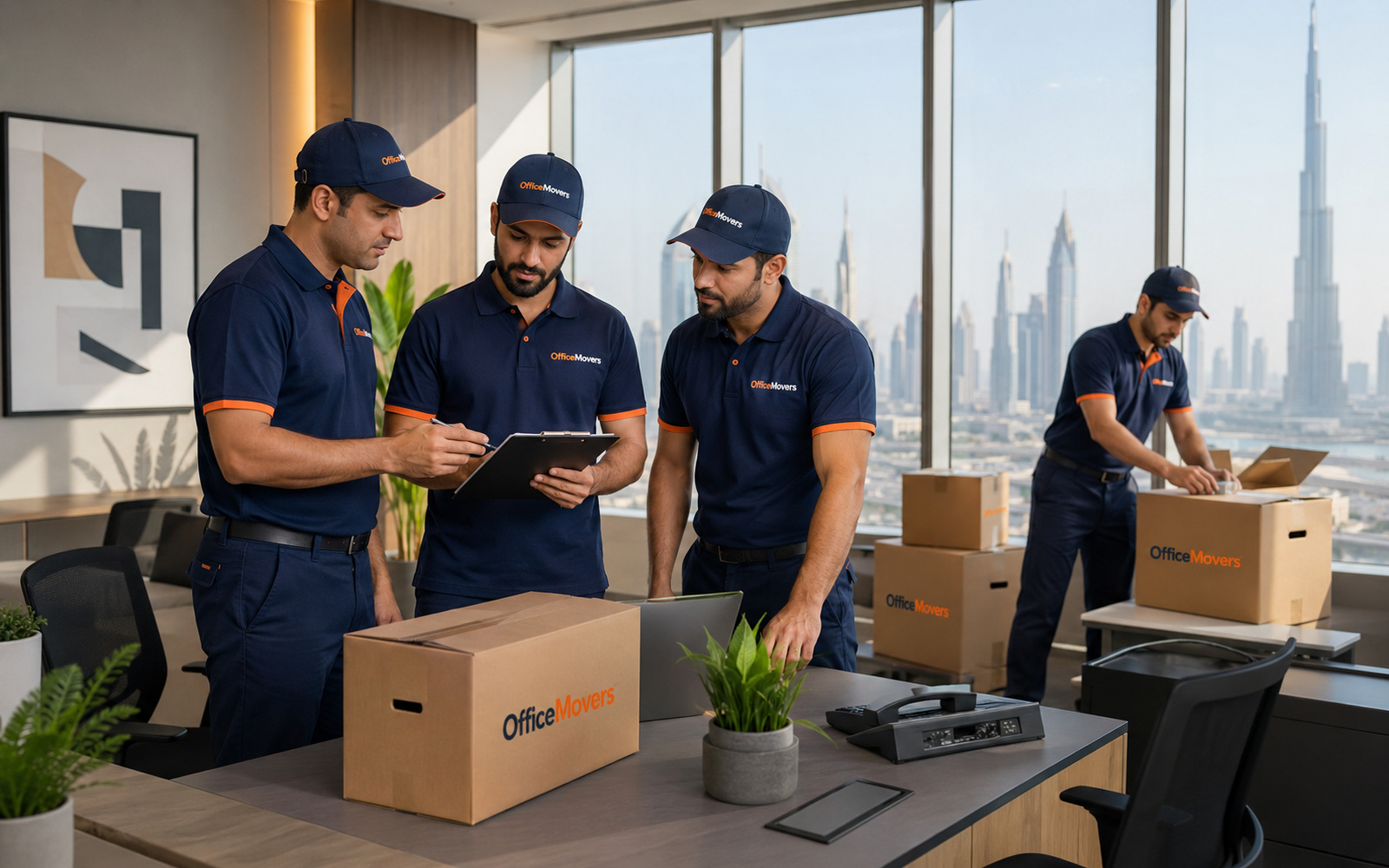 Office Movers Dubai workspace